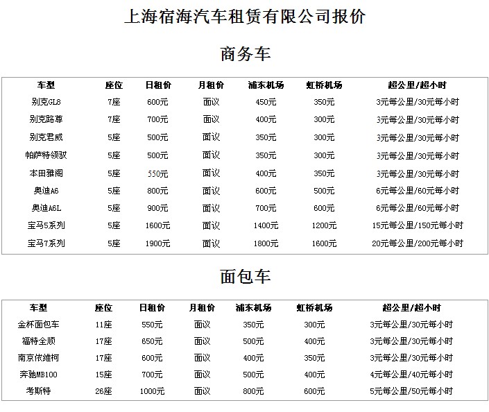 金杯-上海宿海汽车租赁_金杯-上海宿海汽车租赁相关信息_金杯-上海宿海汽车租赁_一比多产品库